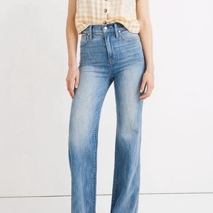 Madewell High Rise Wide Leg Flare